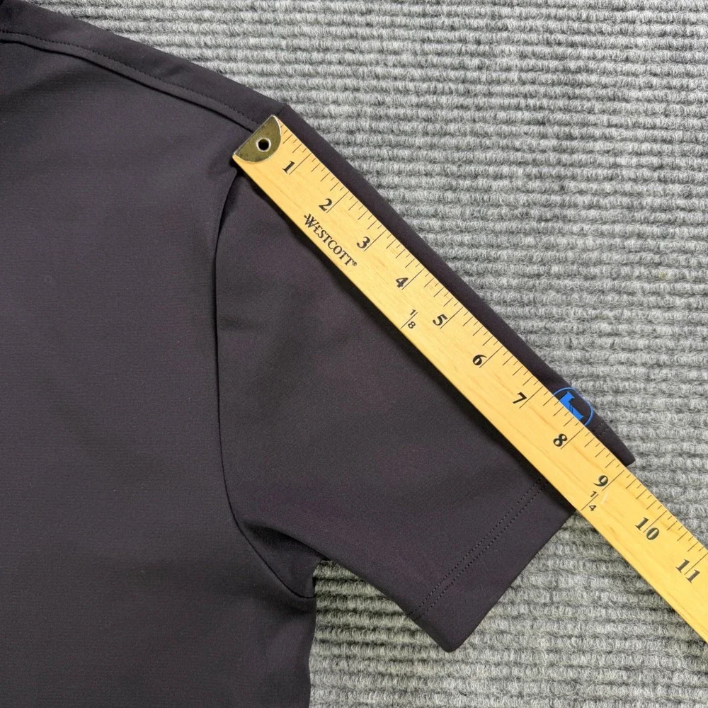 Twillory‎ Athleisure Polo Shirt Mens Medium Black Athlounger Short Sleeve Golf